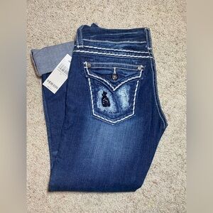 Buckle Dark Blue Boot Cut Women's Jeans